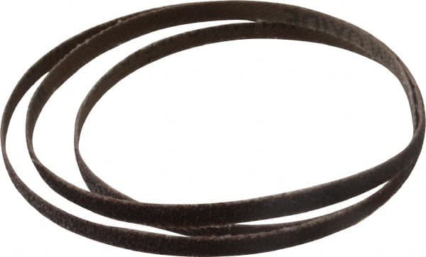 Tru-Maxx - 1/8" Wide x 24" OAL, 80 Grit, Aluminum Oxide Abrasive Belt - Aluminum Oxide, Medium, Coated - Caliber Tooling