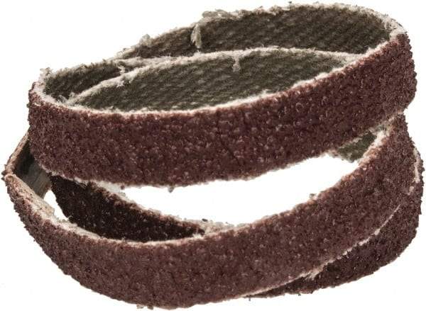 Tru-Maxx - 1/4" Wide x 12" OAL, 80 Grit, Aluminum Oxide Abrasive Belt - Aluminum Oxide, Medium, Coated - Caliber Tooling