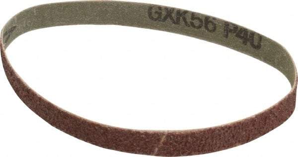 Tru-Maxx - 1/2" Wide x 12" OAL, 40 Grit, Aluminum Oxide Abrasive Belt - Aluminum Oxide, Coarse, Coated - Caliber Tooling