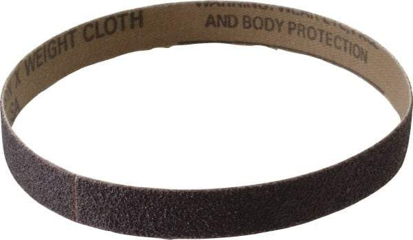 Tru-Maxx - 1/2" Wide x 12" OAL, 60 Grit, Aluminum Oxide Abrasive Belt - Aluminum Oxide, Medium, Coated - Caliber Tooling