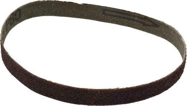 Tru-Maxx - 1/2" Wide x 12" OAL, 80 Grit, Aluminum Oxide Abrasive Belt - Aluminum Oxide, Medium, Coated - Caliber Tooling