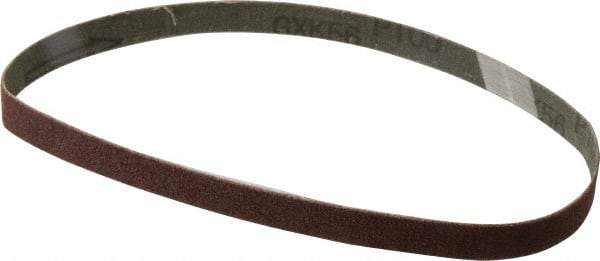 Tru-Maxx - 1/2" Wide x 18" OAL, 100 Grit, Aluminum Oxide Abrasive Belt - Aluminum Oxide, Fine, Coated - Caliber Tooling