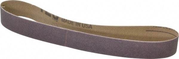 Tru-Maxx - 3/4" Wide x 18" OAL, 120 Grit, Aluminum Oxide Abrasive Belt - Aluminum Oxide, Fine, Coated - Caliber Tooling