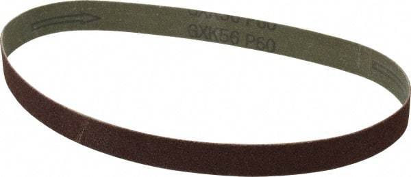 Tru-Maxx - 3/4" Wide x 20-1/2" OAL, 60 Grit, Aluminum Oxide Abrasive Belt - Aluminum Oxide, Medium, Coated - Caliber Tooling