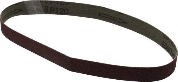 Tru-Maxx - 3/4" Wide x 20-1/2" OAL, 120 Grit, Aluminum Oxide Abrasive Belt - Aluminum Oxide, Fine, Coated - Caliber Tooling