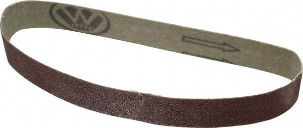 Tru-Maxx - 1" Wide x 18" OAL, 80 Grit, Aluminum Oxide Abrasive Belt - Aluminum Oxide, Medium, Coated - Caliber Tooling