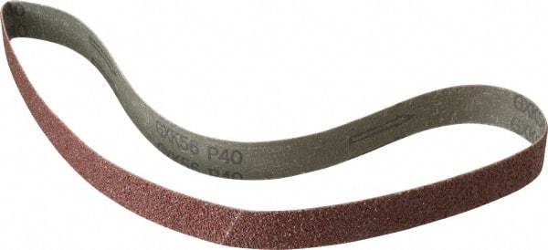 Tru-Maxx - 1" Wide x 30" OAL, 40 Grit, Aluminum Oxide Abrasive Belt - Aluminum Oxide, Coarse, Coated - Caliber Tooling