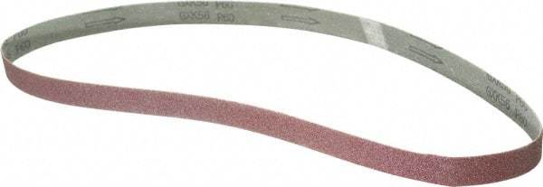 Tru-Maxx - 1" Wide x 42" OAL, 60 Grit, Aluminum Oxide Abrasive Belt - Aluminum Oxide, Medium, Coated - Caliber Tooling