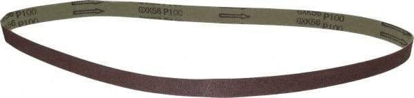 Tru-Maxx - 1" Wide x 42" OAL, 100 Grit, Aluminum Oxide Abrasive Belt - Aluminum Oxide, Fine, Coated - Caliber Tooling