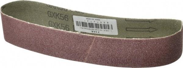 Tru-Maxx - 1-1/2" Wide x 18-15/16" OAL, 80 Grit, Aluminum Oxide Abrasive Belt - Aluminum Oxide, Medium, Coated - Caliber Tooling