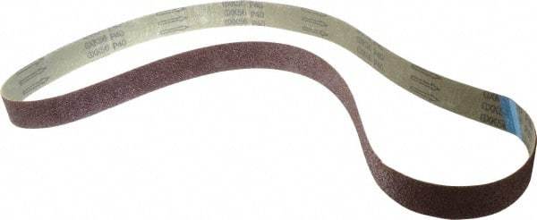 Tru-Maxx - 1-1/2" Wide x 60" OAL, 40 Grit, Aluminum Oxide Abrasive Belt - Aluminum Oxide, Coarse, Coated - Caliber Tooling