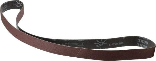 Tru-Maxx - 1-1/2" Wide x 60" OAL, 120 Grit, Aluminum Oxide Abrasive Belt - Aluminum Oxide, Fine, Coated - Caliber Tooling