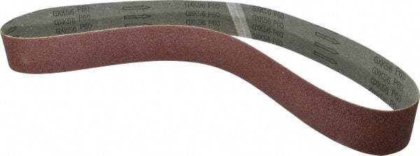 Tru-Maxx - 2" Wide x 48" OAL, 60 Grit, Aluminum Oxide Abrasive Belt - Aluminum Oxide, Medium, Coated - Caliber Tooling