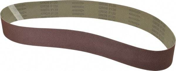 Tru-Maxx - 2-1/2" Wide x 48" OAL, 120 Grit, Aluminum Oxide Abrasive Belt - Aluminum Oxide, Fine, Coated - Caliber Tooling