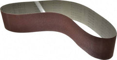 Tru-Maxx - 4" Wide x 48" OAL, 120 Grit, Aluminum Oxide Abrasive Belt - Aluminum Oxide, Fine, Coated - Caliber Tooling