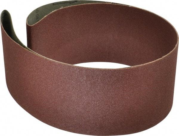 Tru-Maxx - 4" Wide x 54" OAL, 100 Grit, Aluminum Oxide Abrasive Belt - Aluminum Oxide, Fine, Coated - Caliber Tooling