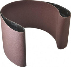 Tru-Maxx - 6" Wide x 54" OAL, 120 Grit, Aluminum Oxide Abrasive Belt - Aluminum Oxide, Fine, Coated - Caliber Tooling