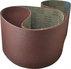 Tru-Maxx - 8" Wide x 107" OAL, 60 Grit, Aluminum Oxide Abrasive Belt - Aluminum Oxide, Medium, Coated - Caliber Tooling