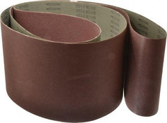 Tru-Maxx - 8" Wide x 107" OAL, 120 Grit, Aluminum Oxide Abrasive Belt - Aluminum Oxide, Fine, Coated - Caliber Tooling