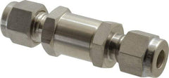 Ham-Let - 1/4" Stainless Steel Check Valve - Inline, Comp x Comp, 3,000 WOG - Caliber Tooling