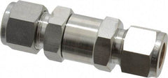 Ham-Let - 1/2" Stainless Steel Check Valve - Inline, Comp x Comp, 3,000 WOG - Caliber Tooling