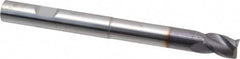 Niagara Cutter - 3/8", 3 Flute, Single End, Solid Carbide, 0.02" Corner Radius End Mill - 4" OAL, 35° Helix, Right Hand Flute, 1/2" LOC, Right Hand Cut, 2-1/8" Extended Reach - Caliber Tooling