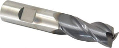 Niagara Cutter - 3/4", 3 Flute, Single End, Solid Carbide, 0.0300 - 0.0350" Corner Radius End Mill - 4" OAL, 35° Helix, Right Hand Flute, 1-5/8" LOC, Right Hand Cut - Caliber Tooling