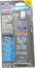 Permatex - 3-1/2 oz Gasket Maker - -65 to 650°F, Gray, Comes in Tube - Caliber Tooling