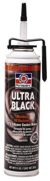 Permatex - 9-1/2 oz Oil Resistant Gasket Maker - -65 to 550°F, Black, Comes in PowerBead Aerosol Can - Caliber Tooling