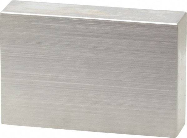 Mitutoyo - 0.9" Rectangular Steel Gage Block - Accuracy Grade 0, Includes Certificate of Inspection - Caliber Tooling