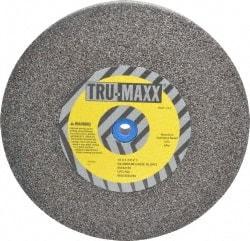 Tru-Maxx - 36 Grit Aluminum Oxide Bench & Pedestal Grinding Wheel - 10" Diam x 1" Hole x 1-1/2" Thick, 3250 Max RPM, P Hardness, Very Coarse Grade , Vitrified Bond - Caliber Tooling