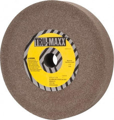 Tru-Maxx - 80 Grit Aluminum Oxide Bench & Pedestal Grinding Wheel - 12" Diam x 1-1/2" Hole x 2" Thick, 2705 Max RPM, P Hardness, Medium Grade , Vitrified Bond - Caliber Tooling