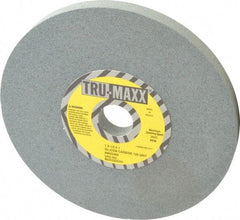 Tru-Maxx - 120 Grit Silicon Carbide Bench & Pedestal Grinding Wheel - 7" Diam x 1" Hole x 1/2" Thick, 3600 Max RPM, K Hardness, Fine Grade , Vitrified Bond - Caliber Tooling