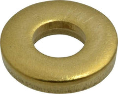 Gibraltar - 1/4" Screw, Brass Standard Flat Washer - 9/32" ID x 5/8" OD, 1/8" Thick, Plain Finish - Caliber Tooling