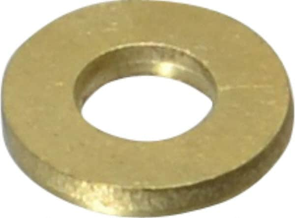 Gibraltar - 3/8" Screw, Brass Standard Flat Washer - 13/32" ID x 7/8" OD, 1/8" Thick, Plain Finish - Caliber Tooling