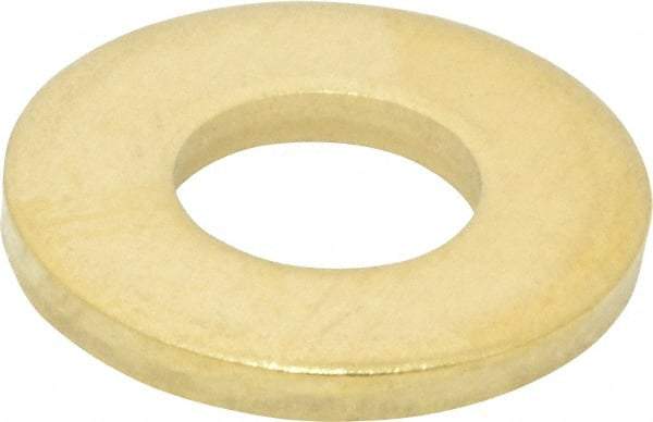 Gibraltar - 1/2" Screw, Brass Standard Flat Washer - 17/32" ID x 1-1/8" OD, 1/8" Thick, Plain Finish - Caliber Tooling