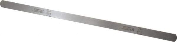 SPI - 0.035 Inch Thick x 1/2 Inch Wide x 12 Inch Leaf Length, Parallel Feeler Gage - High Carbon Steel - Caliber Tooling