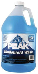 Peak - Water-Based Solution Windshield Washer Fluid - 1 Gal Bottle, 0°  Freezing Point - Caliber Tooling