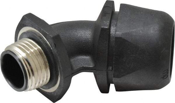 Murrplastik - 1/2" Trade, Nylon Compression Angled Liquidtight Conduit Connector - Noninsulated - Caliber Tooling