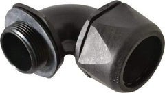 Murrplastik - 1-1/4" Trade, Nylon Compression Angled Liquidtight Conduit Connector - Noninsulated - Caliber Tooling