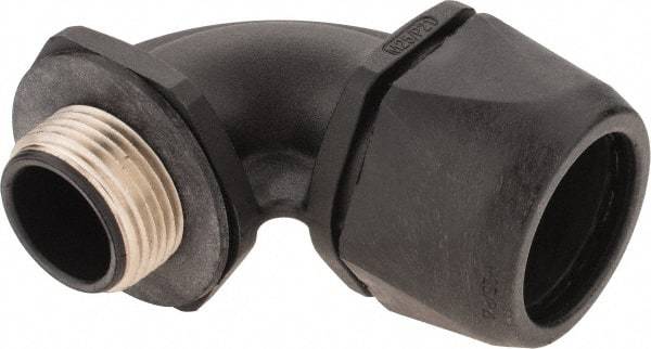 Murrplastik - 3/4" Trade, Nylon Compression Angled Liquidtight Conduit Connector - Noninsulated - Caliber Tooling