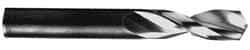 Guhring - #27 130° Parabolic Flute High Speed Steel Screw Machine Drill Bit - Bright Finish, Left Hand Cut, 0.787" Flute Length, 2.047" OAL, Standard Point, Straight Shank - Caliber Tooling