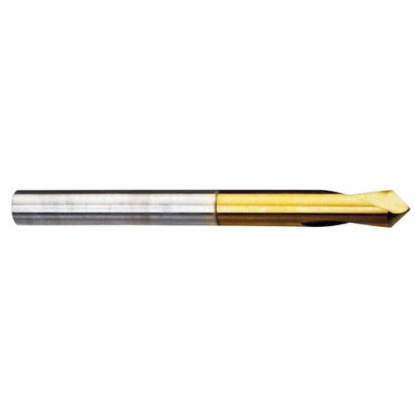 Guhring - 25mm Body Diam, 90°, 151mm OAL, High Speed Steel Spotting Drill - Caliber Tooling