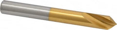 Guhring - 1/2" Body Diam, 90°, 102mm OAL, High Speed Steel Spotting Drill - Caliber Tooling