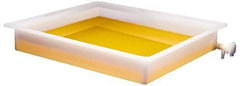 Bel-Art - 16" Long x 12" Wide x 3" Deep Tray with Faucet Tray - Polyethylene - Caliber Tooling