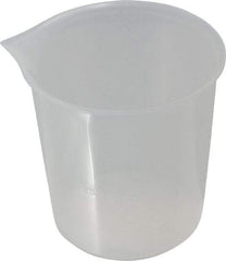 Bel-Art - 250 ml Polypropylene Graduated Beaker - 50 ml Graduation, 3-19/64" Diam x 3-7/16" High - Caliber Tooling