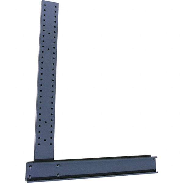 Made in USA - 10' High Single Sided Upright Cantilever Rack - 10,300 Lb Capacity, 50" Base Length - Caliber Tooling