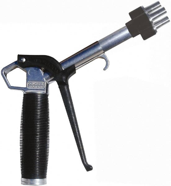 Coilhose Pneumatics - 150 Max psi High Flow Multi-Jet Nozzle Pistol Grip Blow Gun - 3/8 NPT, 2" Tube Length, Aluminum - Caliber Tooling