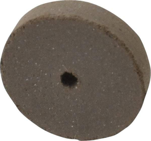 Cratex - 5/8" Diam x 1/16" Hole x 1/8" Thick, Surface Grinding Wheel - Silicon Carbide, Medium Grade, 25,000 Max RPM, Rubber Bond, No Recess - Caliber Tooling