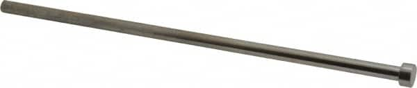 Gibraltar - 5/16" Pin Diam, 1/2" Head Diam x 1/4" Head Height, 10" OAL, Straight Ejector Pin - Steel, 9-3/4" Pin Length - Caliber Tooling